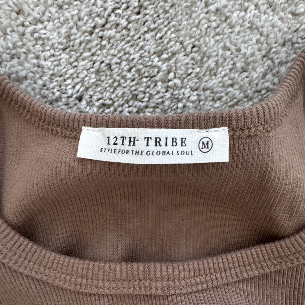 12th Tribe Brown Tank Dress - Picture 2 of 3
